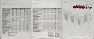 1987 Mercedes-Benz Technical Specifications Folder
