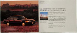 1987 Mercedes-Benz Guide to European Delivery Program Sales Brochure