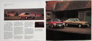 1987 Mercedes-Benz Guide to European Delivery Program Sales Brochure