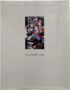 1988 Mercedes-Benz Full Model Line Legacy Unfolded Sales Folder/Poster