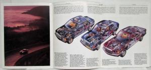 1988 Mercedes-Benz Full Model Line Legacy Unfolded Sales Folder/Poster