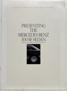 1988 Mercedes-Benz 300SE Sedan Sales Brochure