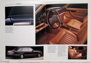 1988 Mercedes-Benz 300SE Sedan Sales Brochure