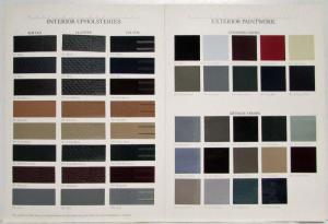 1988 Mercedes-Benz Full-Line Color and Upholstery Brochure