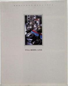 1988 Mercedes-Benz Full Model Line Sales Folder/Poster