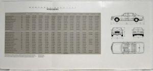 1988 Mercedes-Benz Technical Specifications Folder