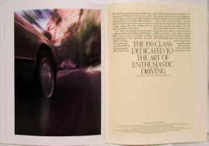 1988 Mercedes-Benz 190 Class Sales Brochure with Specifications Folder