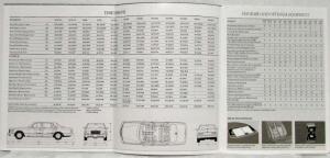 1989 Mercedes-Benz Technical Specifications Folder