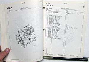 1986 Cummins Diesel Engine Parts Catalog Book 4B3.9 4BT3.9 4BTA3.9