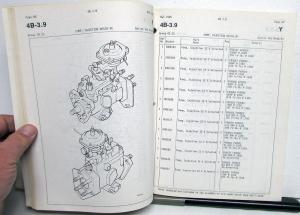 1986 Cummins Diesel Engine Parts Catalog Book 4B3.9 4BT3.9 4BTA3.9