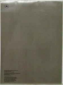 1989 Mercedes-Benz Technical Specifications Folder - Large