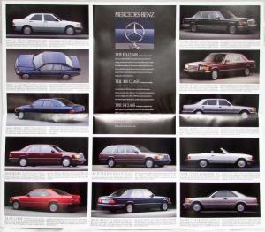 1989 Mercedes-Benz Model Line Sales Folder