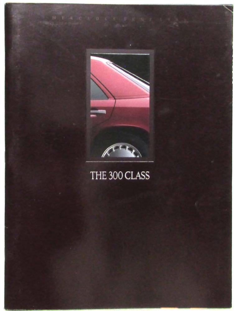1989 Mercedes-Benz 300 Class Prestige Sales Brochure