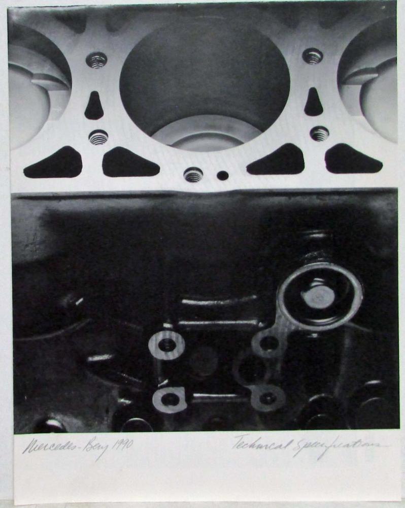1990 Mercedes-Benz Technical Specifications Folder
