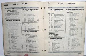 1959 Cummins JS JNS JT Diesel Engines Parts Book Catalog Bulletin 966784