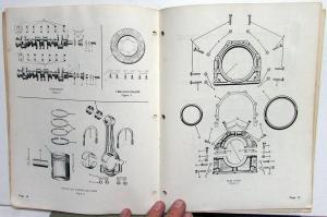 1960 Cummins J JF & JN Diesel Engines Parts Book Catalog Bulletin 966783-A