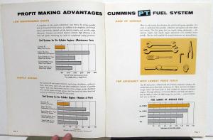 Vintage Cummins Diesel Engines PT Fuel Injection System Dealer Brochure 950138