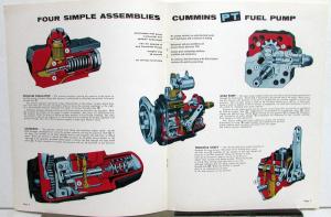 Vintage Cummins Diesel Engines PT Fuel Injection System Dealer Brochure 950138