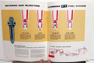 Vintage Cummins Diesel Engines PT Fuel Injection System Dealer Brochure 950138