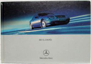 2001 Mercedes-Benz Die CL Coupes Prestige Sales Brochure Book - German Text