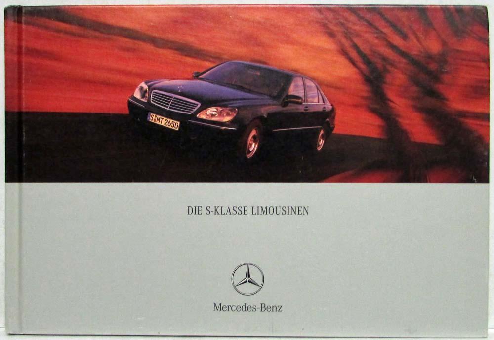 2001 Mercedes-Benz Die S-Klasse Limousinen Sales Brochure Book - German Text