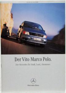 2000 Mercedes-Benz Der Vito Marco Polo Sales Brochure Price List - German Text