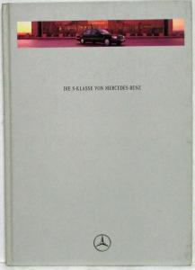 1996 Mercedes-Benz Die S-Klasse Prestige Hardbound Sales Brochure - German Text