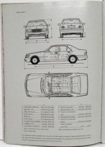 1996 Mercedes-Benz Die S-Klasse Prestige Hardbound Sales Brochure - German Text