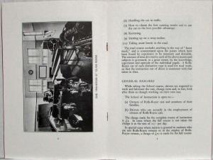 Rolls Royce School of Instruction Brochure - 1975 REPRINT