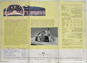 1959 Mercedes-Benz 300SL Roadster Specifications Sheet