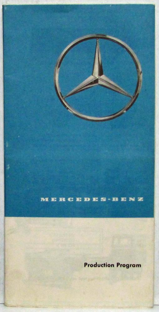 1964 Mercedes-Benz Production Program Sales Folder