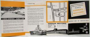 1966 Invitation to Keenan Motors Selling Motor Cars of Distinction