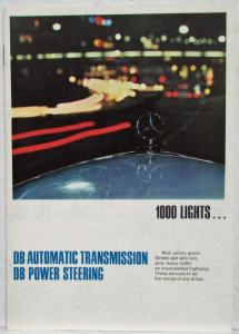 1967 Mercedes-Benz DB Auto Transmission and DB Power Steering Sales Brochure