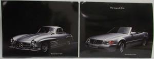 1989 Mercedes-Benz SL Portfolio with 2 Sales Brochures - German Text