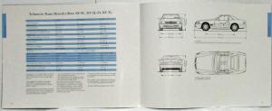 1989 Mercedes-Benz SL Portfolio with 2 Sales Brochures - German Text