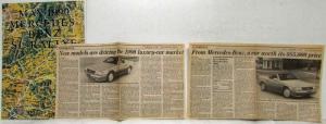1990 Mercedes-Benz SL-Rallye Map with Article Clippings