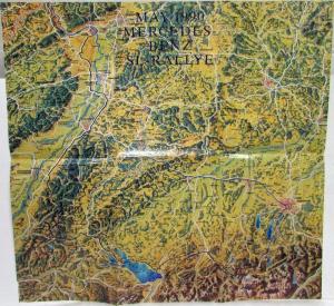 1990 Mercedes-Benz SL-Rallye Map with Article Clippings