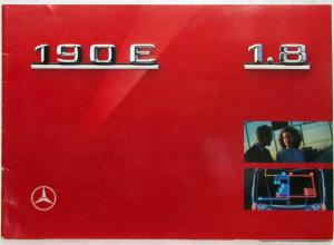 1990 Mercedes-Benz 190E Sales Brochure