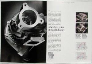 1990 Mercedes-Benz Turbodiesels Sales Brochure with Spec Sheet - 300D 350SDL
