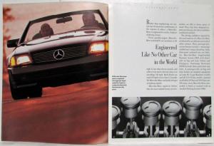 1990 Mercedes-Benz Model Line Sales Folder Poster - 190 300 350 420 560