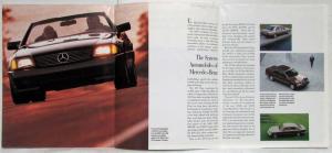 1990 Mercedes-Benz Model Line Sales Folder Poster - 190 300 350 420 560