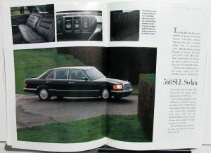 1990 Mercedes-Benz Model Line Sales Brochure E-Class S-Class - Small