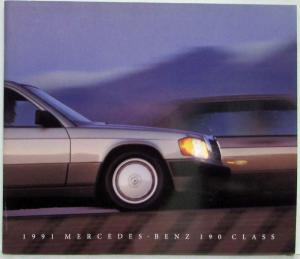 1991 Mercedes-Benz 190 Class Prestige Sales Brochure with Specifications Folder