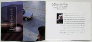 1991 Mercedes-Benz 190 Class Prestige Sales Brochure with Specifications Folder