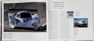 1991 Mercedes-Benz 190 Class Prestige Sales Brochure with Specifications Folder