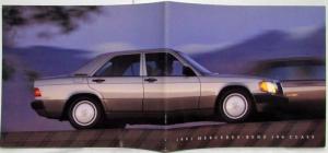 1991 Mercedes-Benz 190 Class Prestige Sales Brochure with Specifications Folder