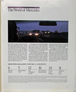 1991 Mercedes Magazine Volume 33 - New Turbodiesels - 4 Decades of Roadway Radio