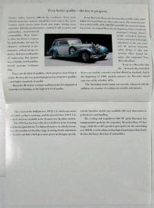 1991 Mercedes-Benz Car Range in Australia Flip-Up Sales Brochure
