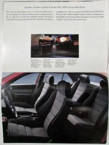 1991 Mercedes-Benz Car Range in Australia Flip-Up Sales Brochure