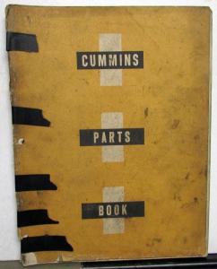 1959 Cummins NHS NHRS Diesel Engines Parts Book Catalog Bulletin 966787